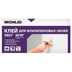 Клей для флизелиновых и виниловых обоев MONLID 80 м²