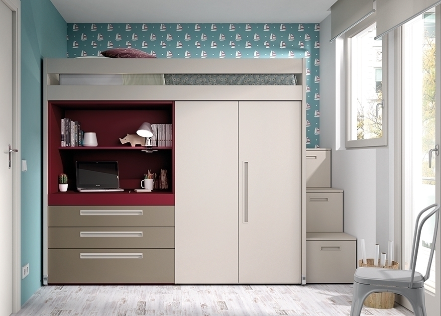 103142 Детская комната с двухъярусной кроватью Ambiente 43 Arasanz Oslo Santreyd