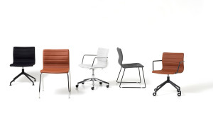 Стул для салазок из ткани для залов ожидания