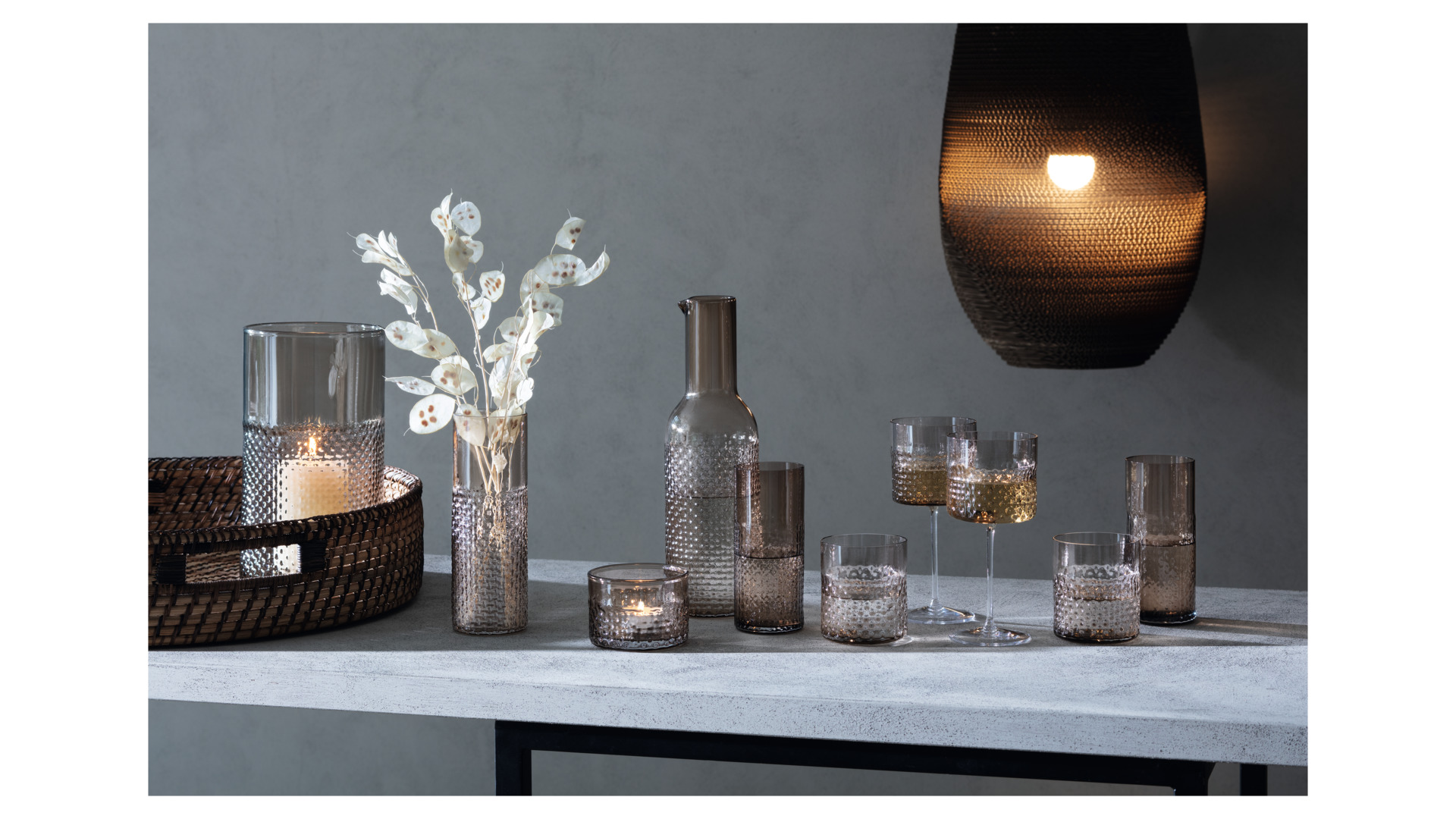 10656228 LSA International Набор стаканов LSA International, "Wicker", 400мл, коричневый, 2шт. Стекло  - Вид №3