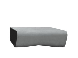 Бетонный низкий садовый столик