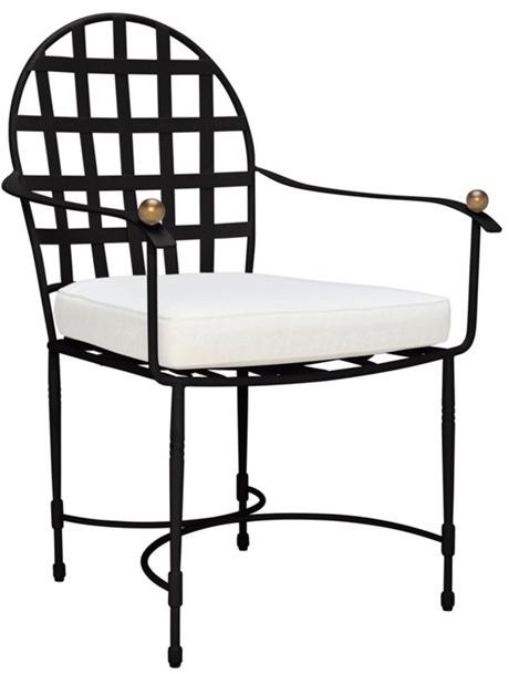 JANUS et Cie Стул-медальон из нержавеющей стали с подлокотниками Amalfi sun-id-1362726 - Вид №2