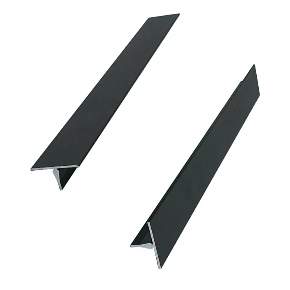 Нащельник узкий алюминиевый 23x19x2662 мм черный (2 штуки) 84749825 STLM-2073891 Santreyd 