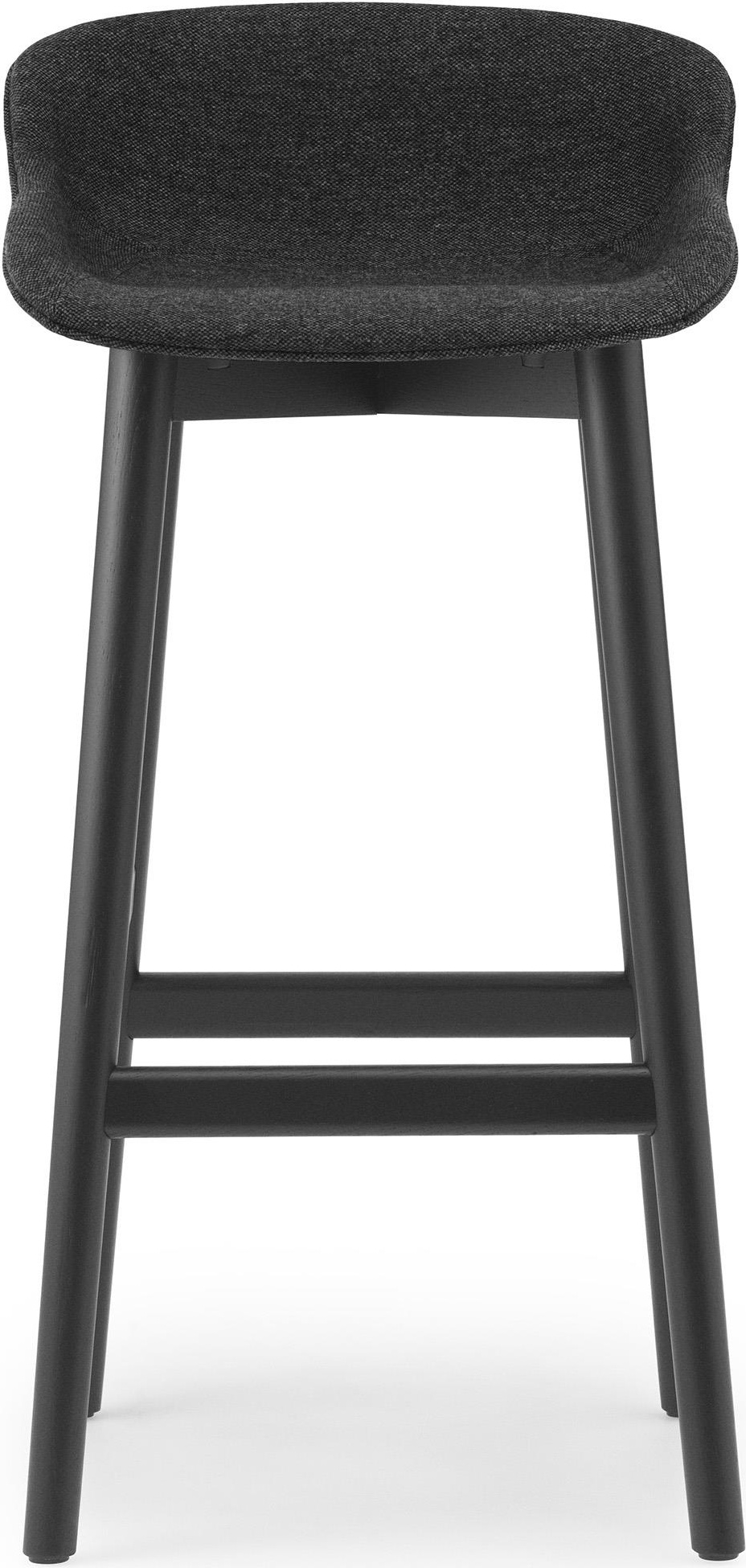 604455 Барный стул 75 см Полная обивка Black Oak / Main Line Flax Normann Copenhagen Hyg  - Вид №1