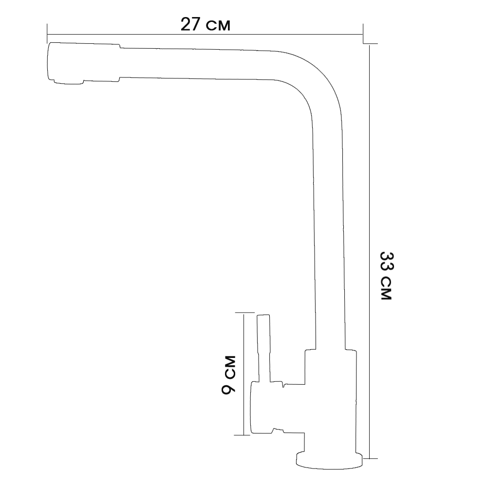 RD6704 Смеситель для кухни бежевый Raiber  - Вид №3
