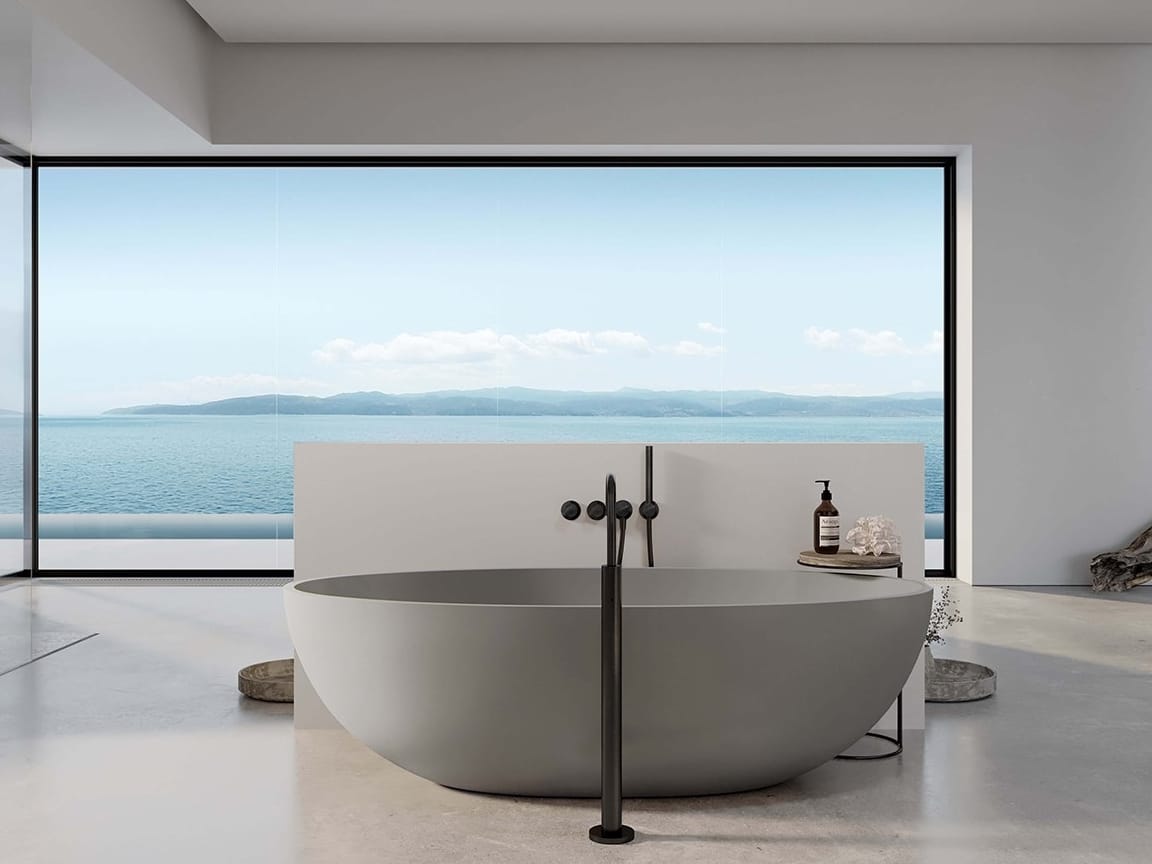 Овальная ванна в центре комнаты COCOON Maison ARCH-00106360 - Вид №13