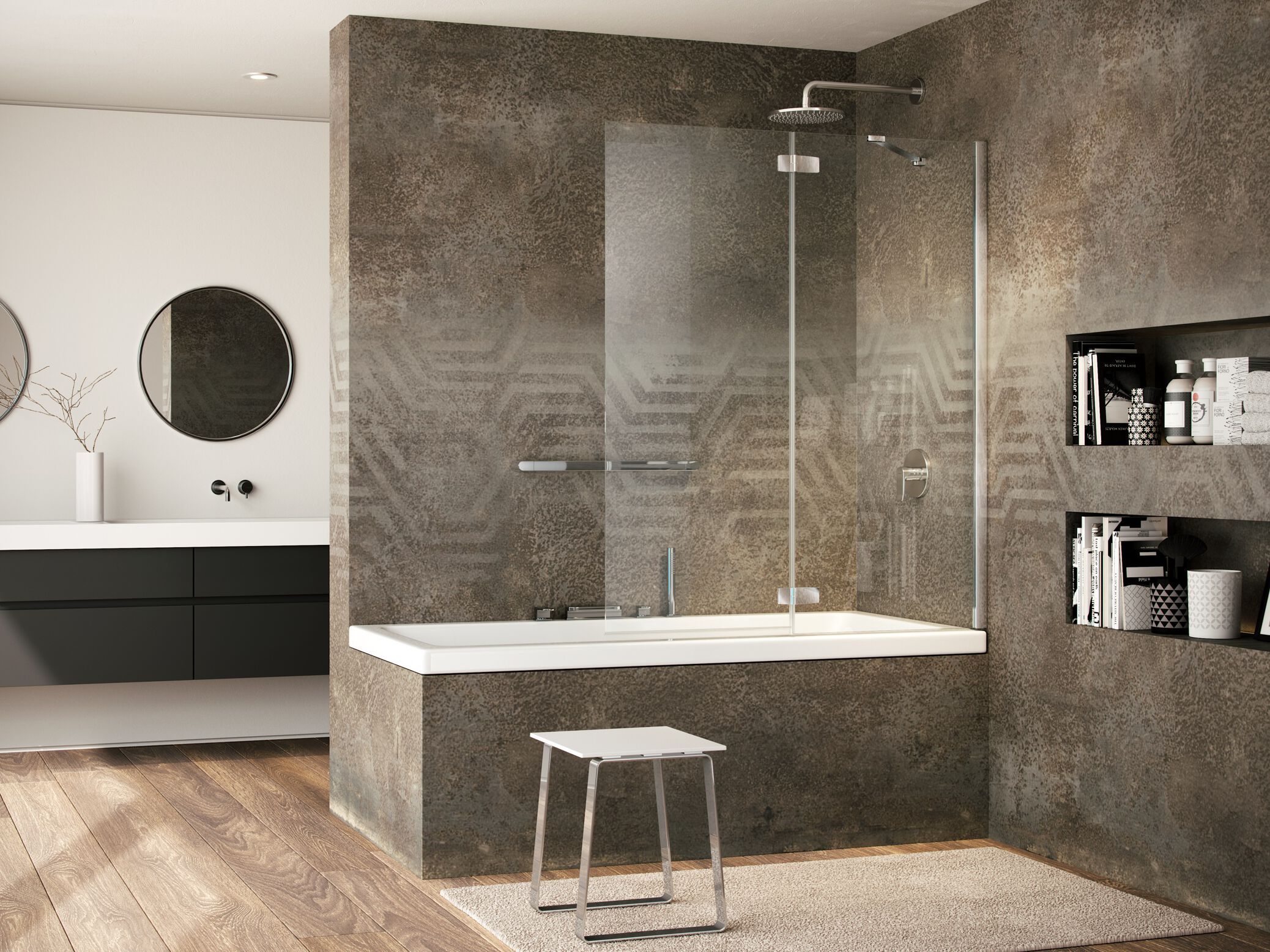 Стеклянная стена ванны Provex Industrie Kombi ARCH-00141572 - Вид №1