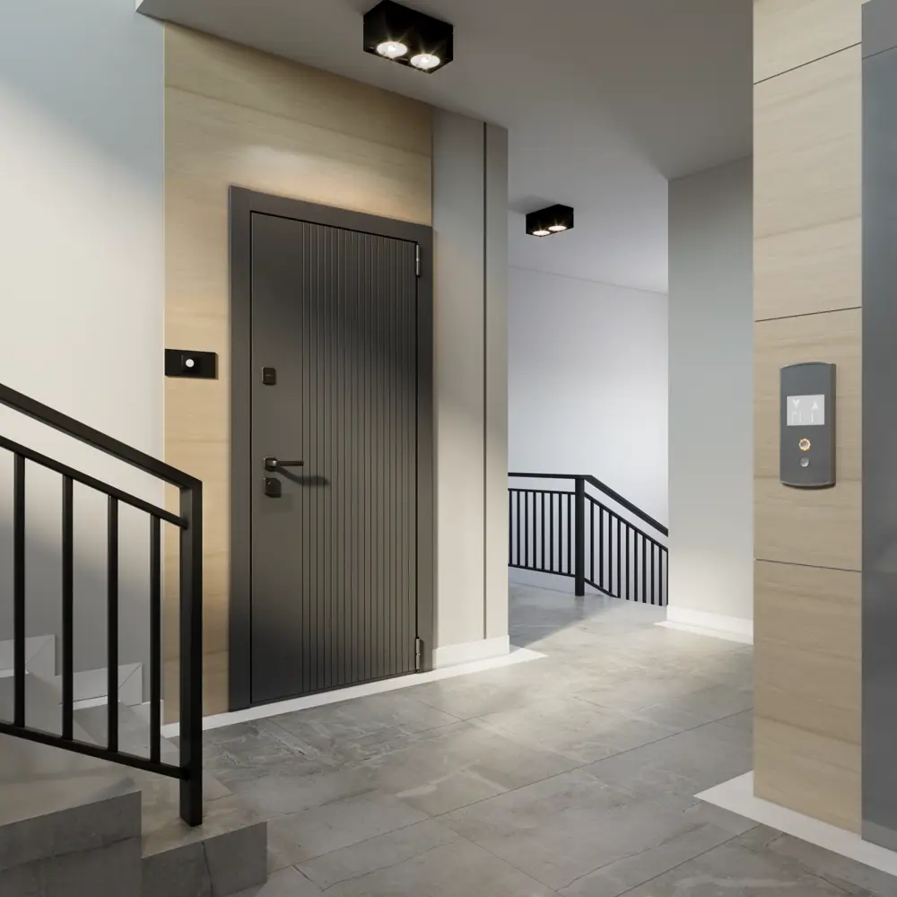 Дверь входная металлическая Torex 86x205 см правая клауд скай бьянко с зеркалом STLM-2127437 - Вид №13