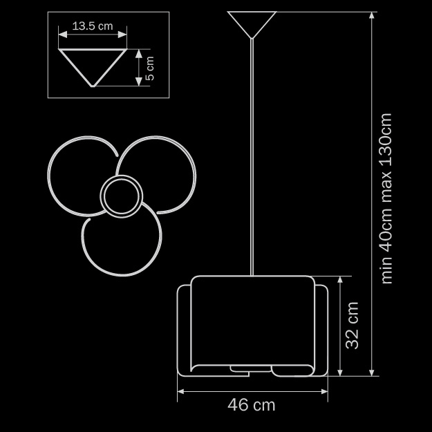 Подвесная люстра Lightstar Simple Light 811 811134 LIGHTSTAR ДИЗАЙНЕРСКИЕ, SIMPLE LIGHT 057582 Серебро  - Вид №1
