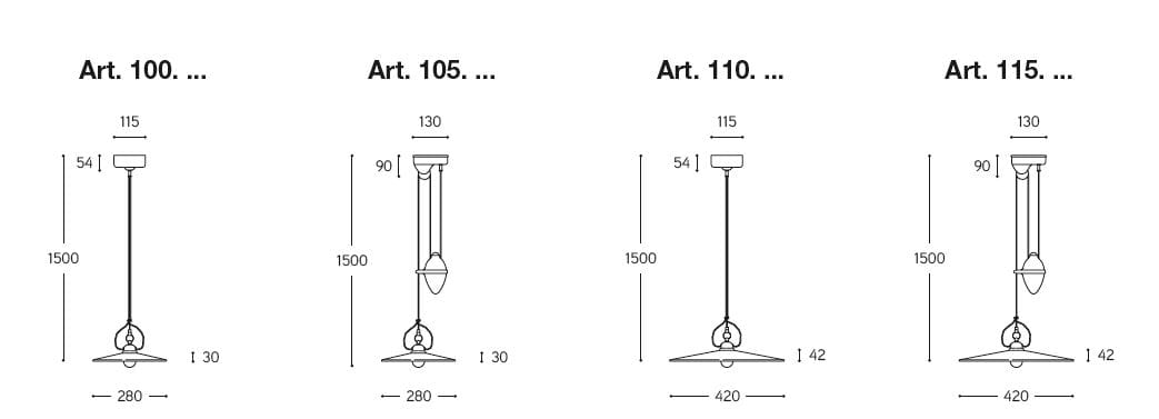 Керамический подвесной светильник Aldo Bernardi Tesa ARCH-00042431 - Вид №2