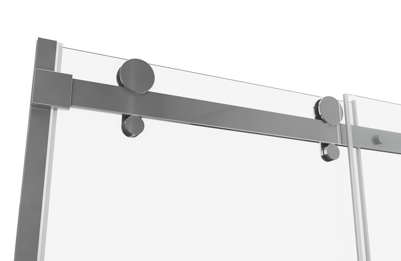 Душевая дверь в нишу, одна раздвижная дверь WAVE BD120.4102S bravat - Вид №4