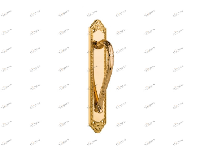 0M3203.000.30 Ручка дверцы на пластине Античная латунь Mestre 