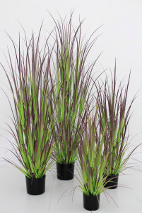 4551 805 a3 Кустарник имитация травы, горшечный, 150см, зелено-розовый H-andreas