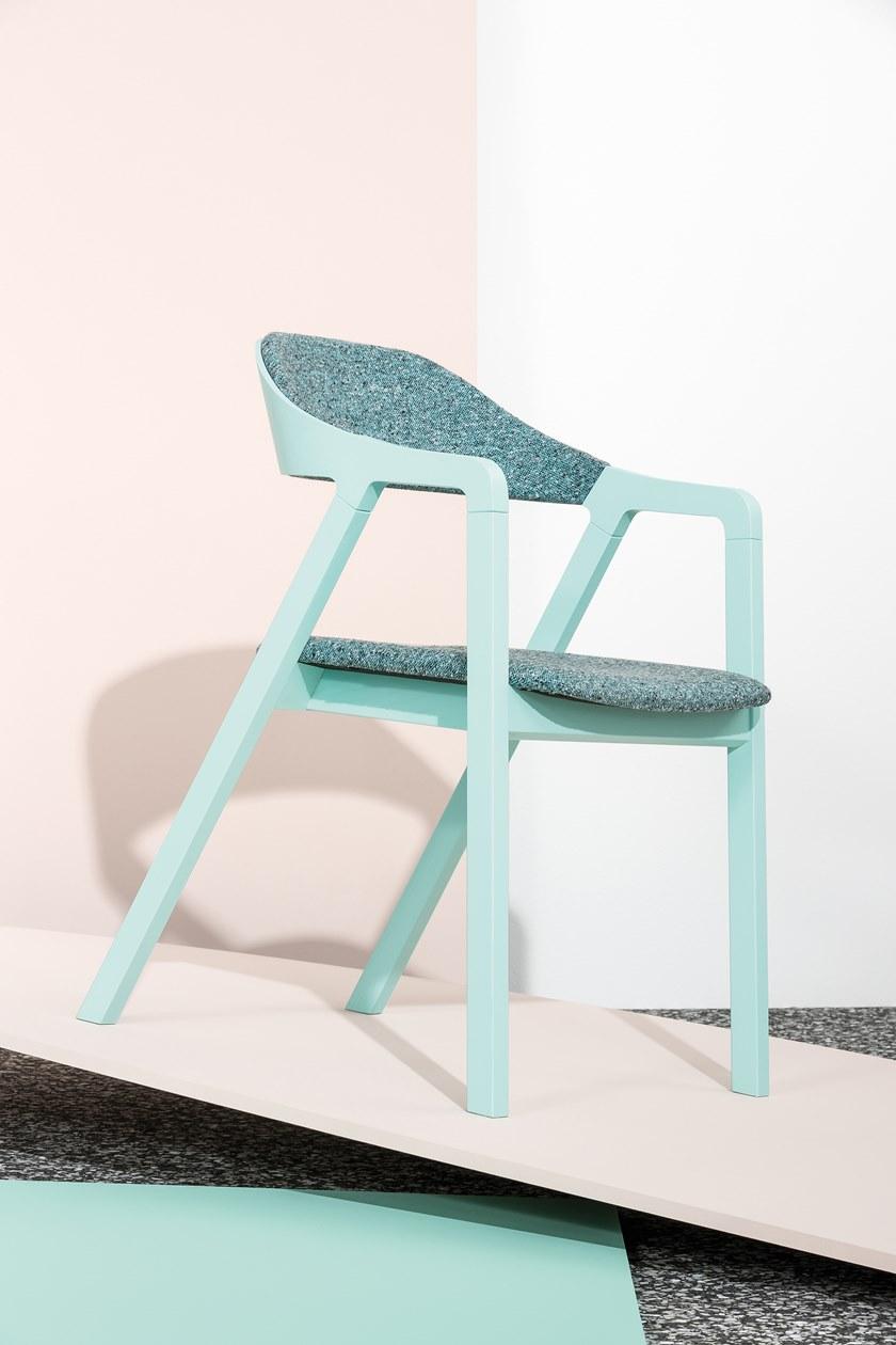 Billiani Стул из ясеня и ткани Layer 090 - Вид №7