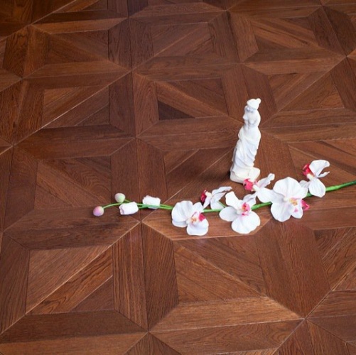 Модульный паркет Marco Ferutti Castello Castello Термо Дуб с брашью (Текстурированная) 450х450 мм 2600600048 - Вид №1