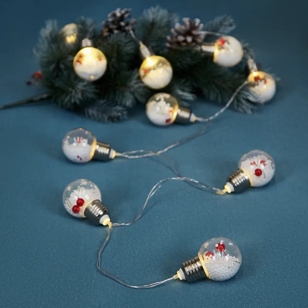 88943036 Электрогирлянда Лампочки 20x0.5 м теплый белый свет STLM-0960566 Santreyd  - Вид №6