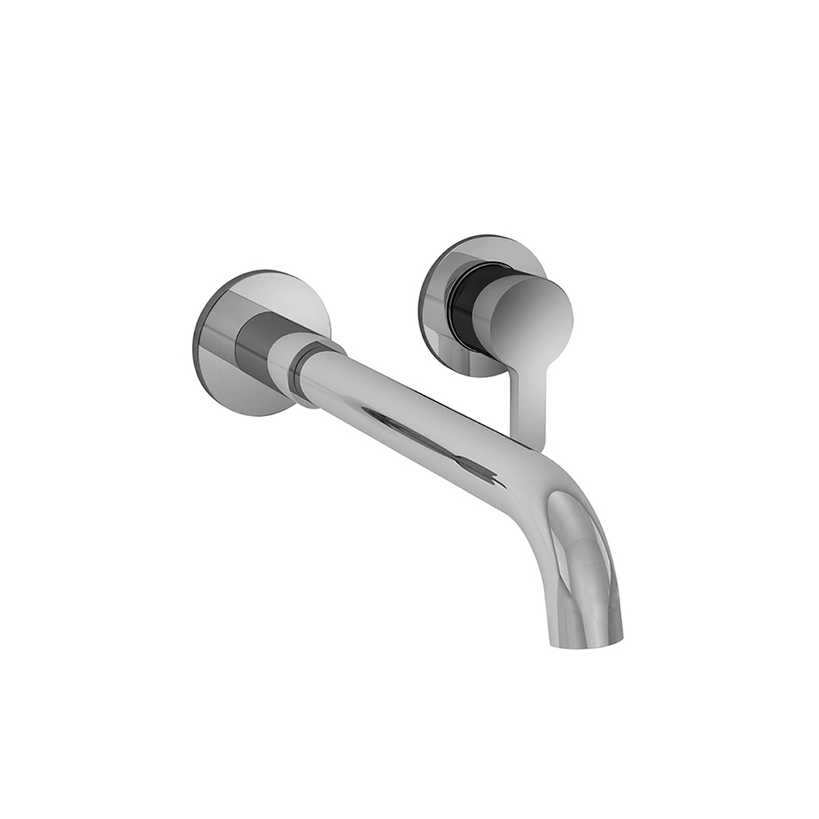 R413B+M011A  Смеситель из стены для раковинывылет 21 см ручка ограничитель потока воды до 5 л/мин при 3 бар впуски 1/2'' без донного клапана Fantini Rubinetti ICONA CLASSIC