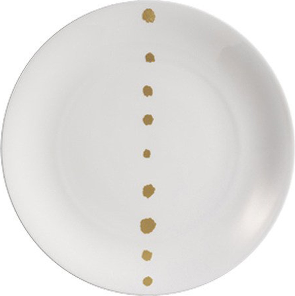 10547881 Dibbern Тарелка обеденная Dibbern Золотые жемчужины 28см, фарфор Фарфор костяной 