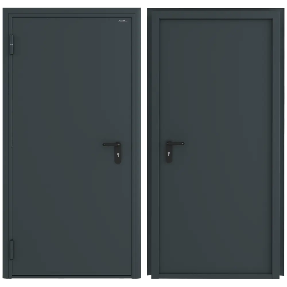 Дверь техническая 88x205 см левая цвет RAL7016 DOORHAN STLM-2158756