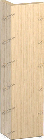 LC589907171 L-Cube Доборная планка для шкафчика L-Cube Средиземноморский дуб Duravit