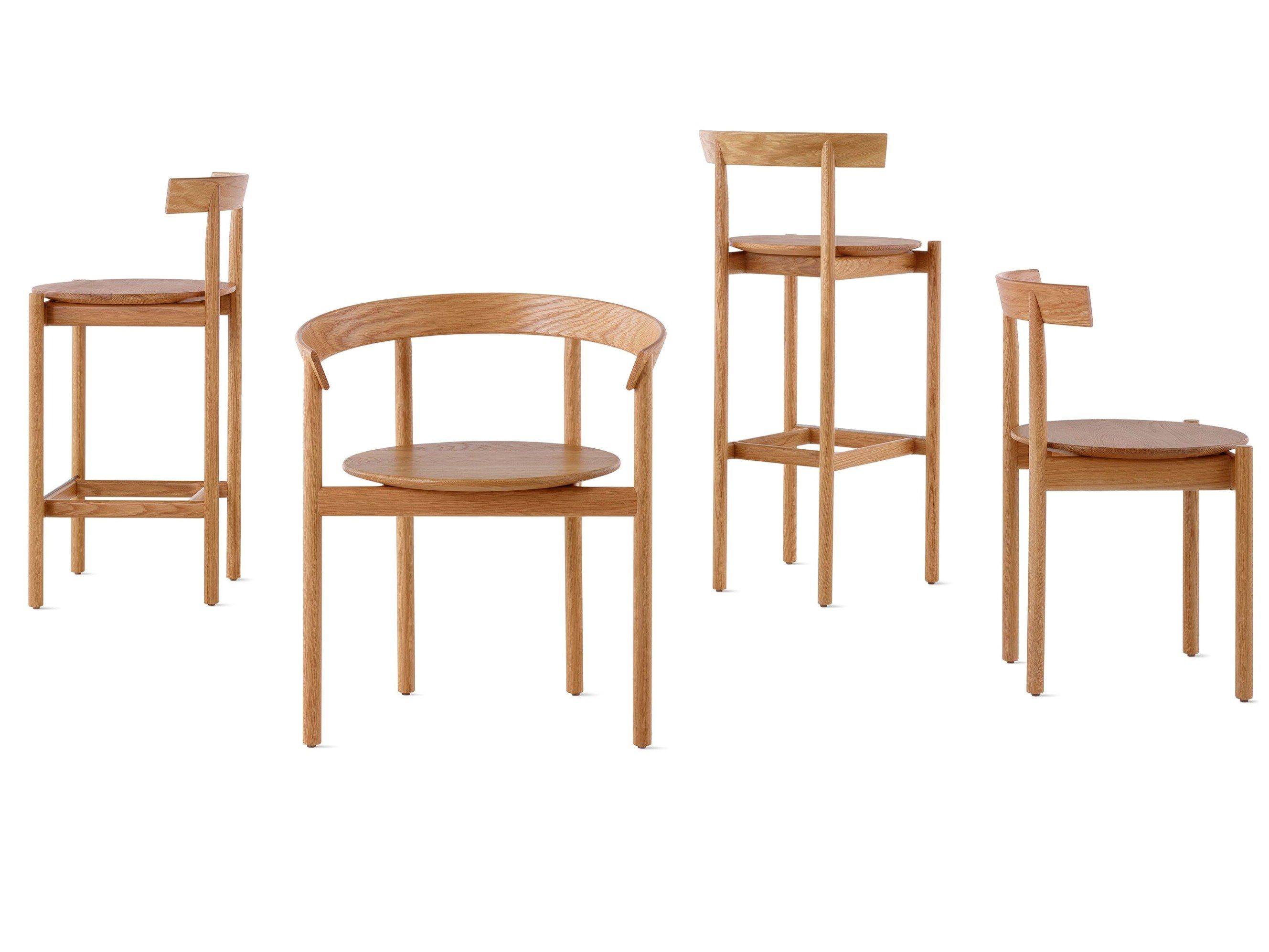 Стул из массива дерева с открытой спинкой Herman Miller Comma ARCH-00111696 - Вид №3