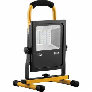 Уличный прожектор светодиодный переносной с аккумулятором 35х18,5х18,5 см желтый Feron 32089 FERON  00-3899429 Желтый;черный