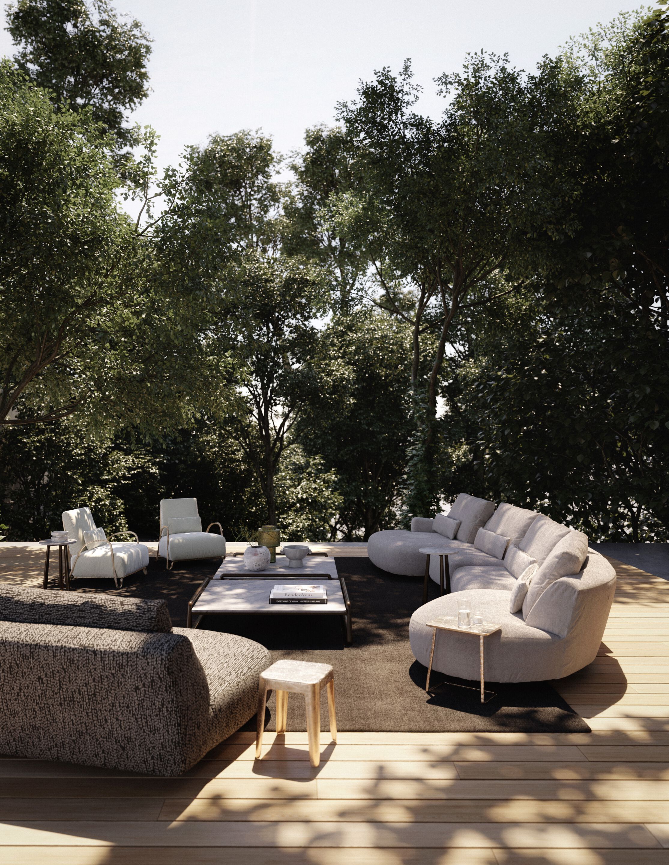 Тканевый модульный садовый диван Exteta Moonlight ARCH-00030262 - Вид №16