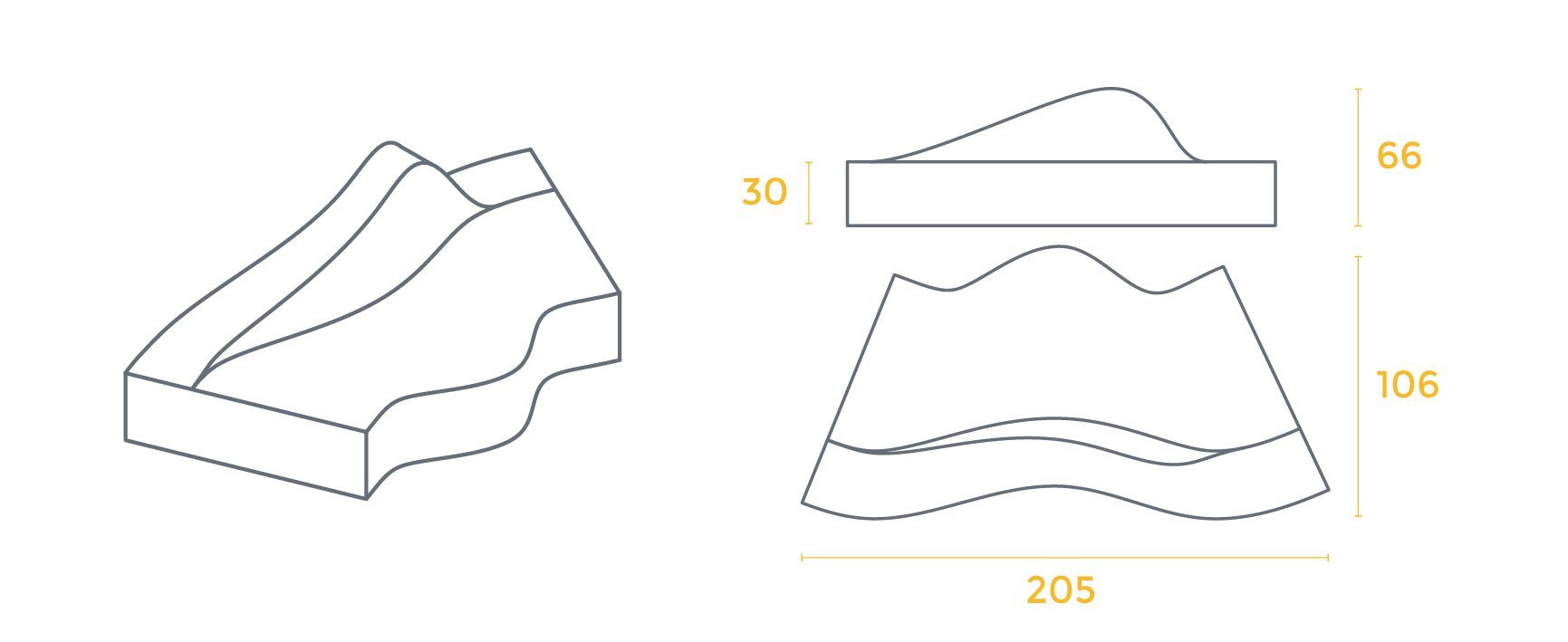 Модульный диван с пенопластовым покрытием SIXINCH RIVER MUST FLOW ARCH-00026536 - Вид №13