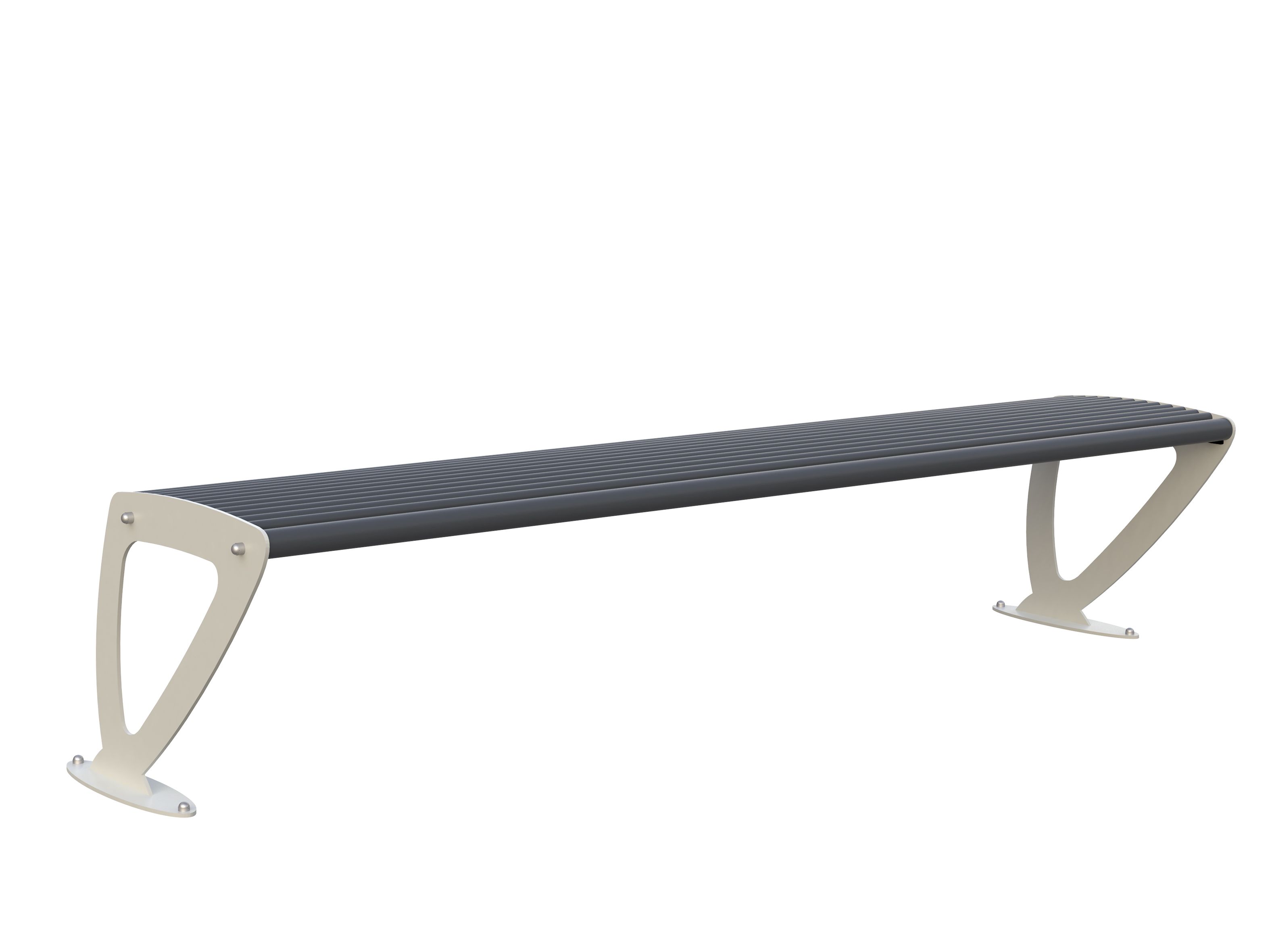 Оцинкованная стальная скамья без спинки Lazzari BRUXELLES ARCH-00030594