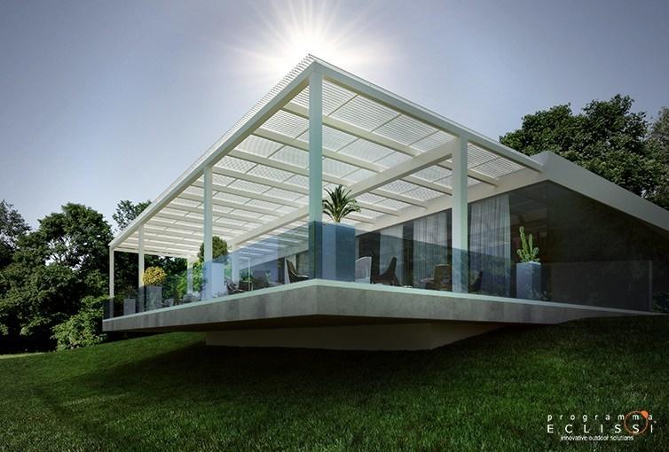 DIRELLO Моторизованная алюминиевая пергола с регулируемыми жалюзи sun-id-1469463 - Вид №1