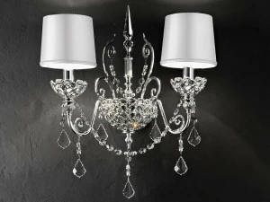 Masiero Настенный светильник из металла с кристаллами Imperial