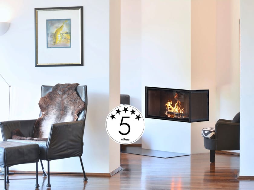 Стальной дровяной угловой камин RÜEGG K ARCH-00056416