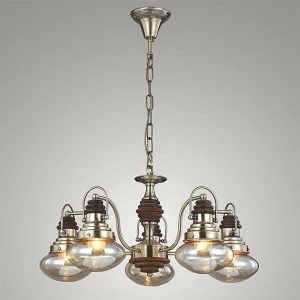 Подвесная люстра Bogates Gustavo 266/5 BOGATES ДИЗАЙНЕРСКИЕ, GUSTAVO 186252 Бронза