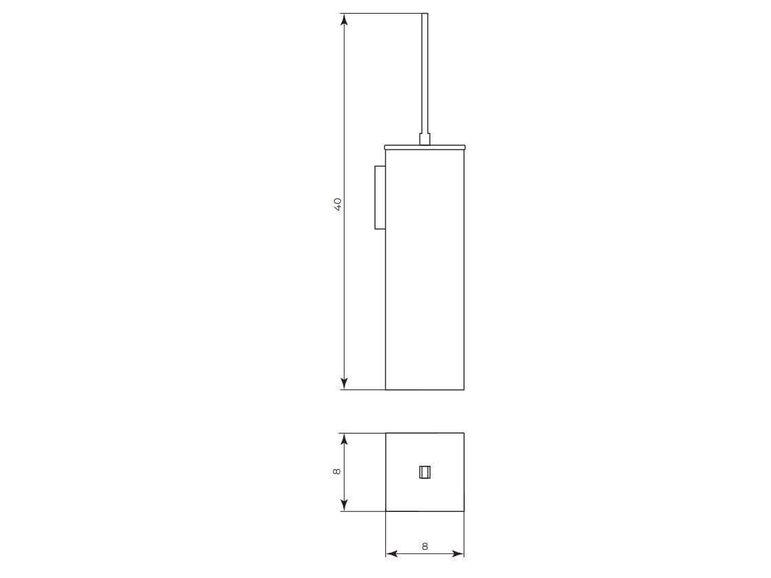 Латунная настенная туалетная щетка Gaia Mobili Complements ARCH-00077425 - Вид №1