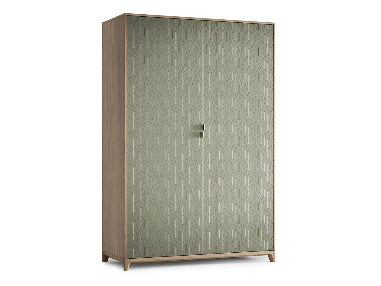 Шкаф распашной двухдверный оливковый Case THE IDEA  210354 Зеленый  - Вид №1
