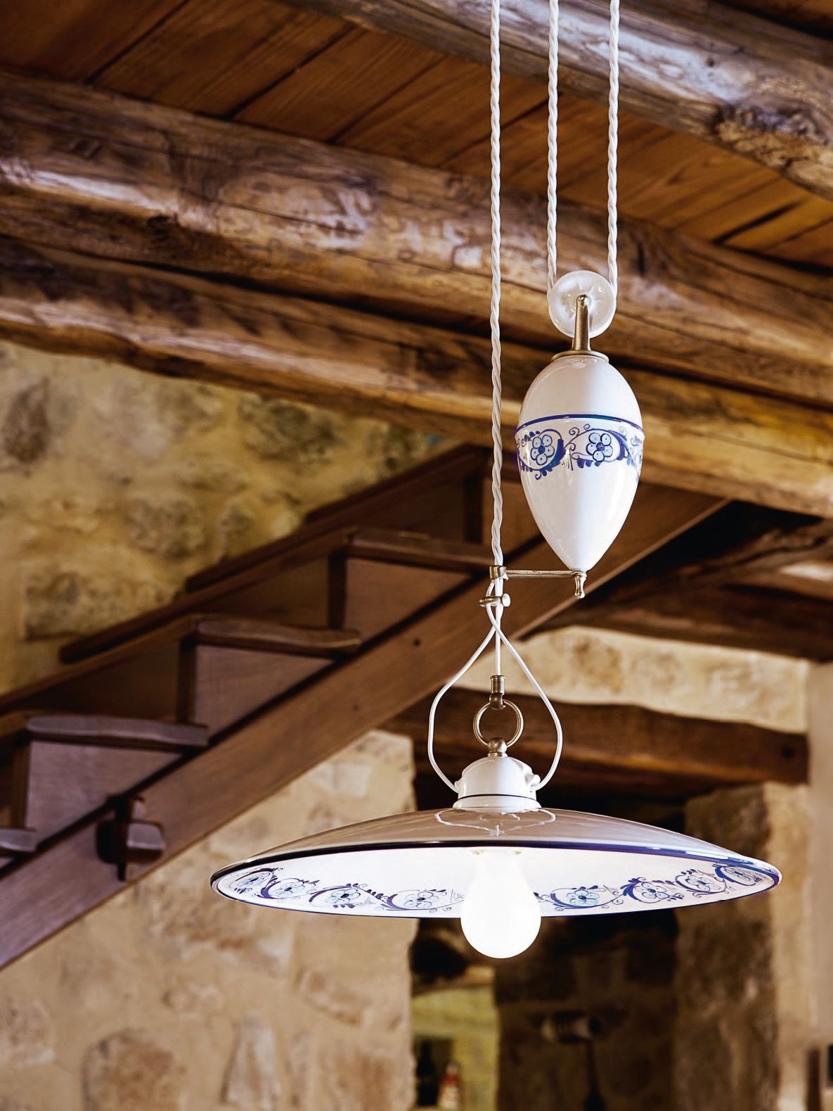 Керамический подвесной светильник Aldo Bernardi Весы ARCH-00099733 - Вид №1