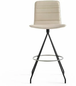 Viccarbe Тканевый поворотный табурет со спинкой Klip