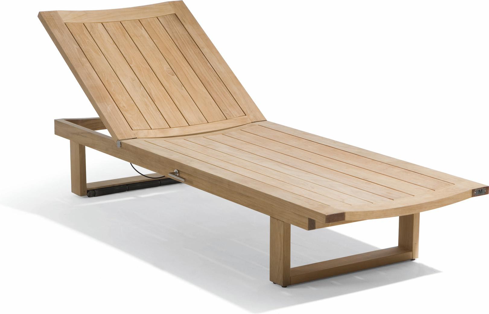 MNST94 Шезлонг из teakового дерева Manutti Siena - Вид №1
