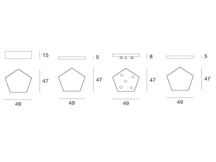 Металлическая настенная вешалка Pacini & Cappellini Dix ARCH-00106558 - Вид №2