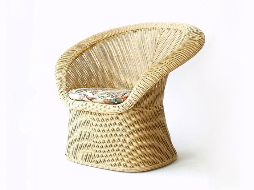 Кресло из ротанга с подлокотниками Biobject Ямакава ротанг ARCH-00152037