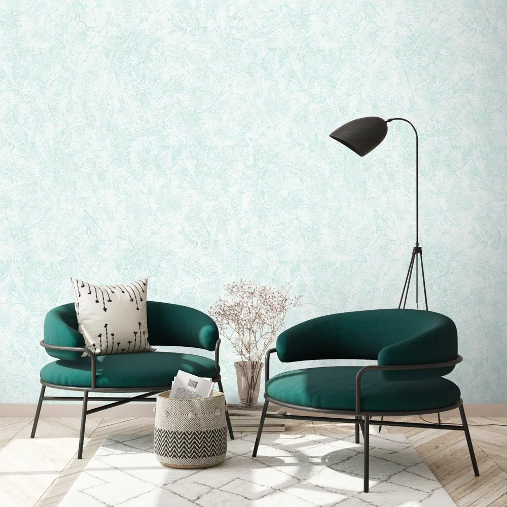 Обои под покраску флизелиновые Ateliero Метелица голубые 1.06x10 м AT1004-04ОАВ STLM-2108978 - Вид №2