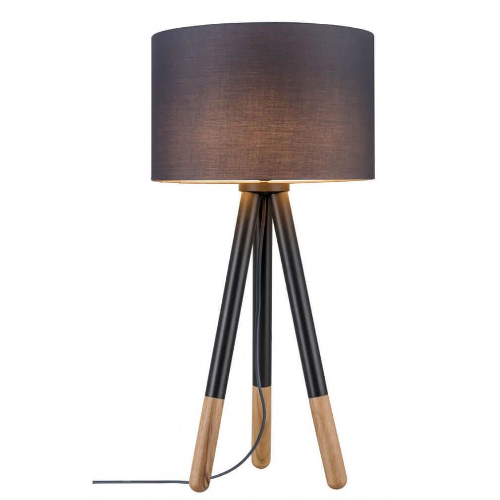 Лампа настольная черная Paulmann Rurik 79635 PAULMANN RURIK 00-3906989 Черный  - Вид №1