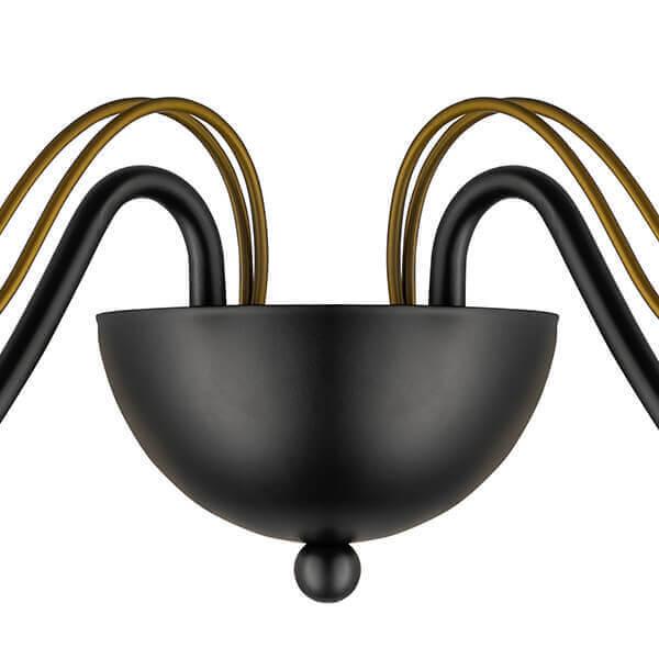 Бра со стеклянными плафонами на 2 лампы черное Bolla 734627 LIGHTSTAR BOLLA 00-3931433 Прозрачный;черный - Вид №3