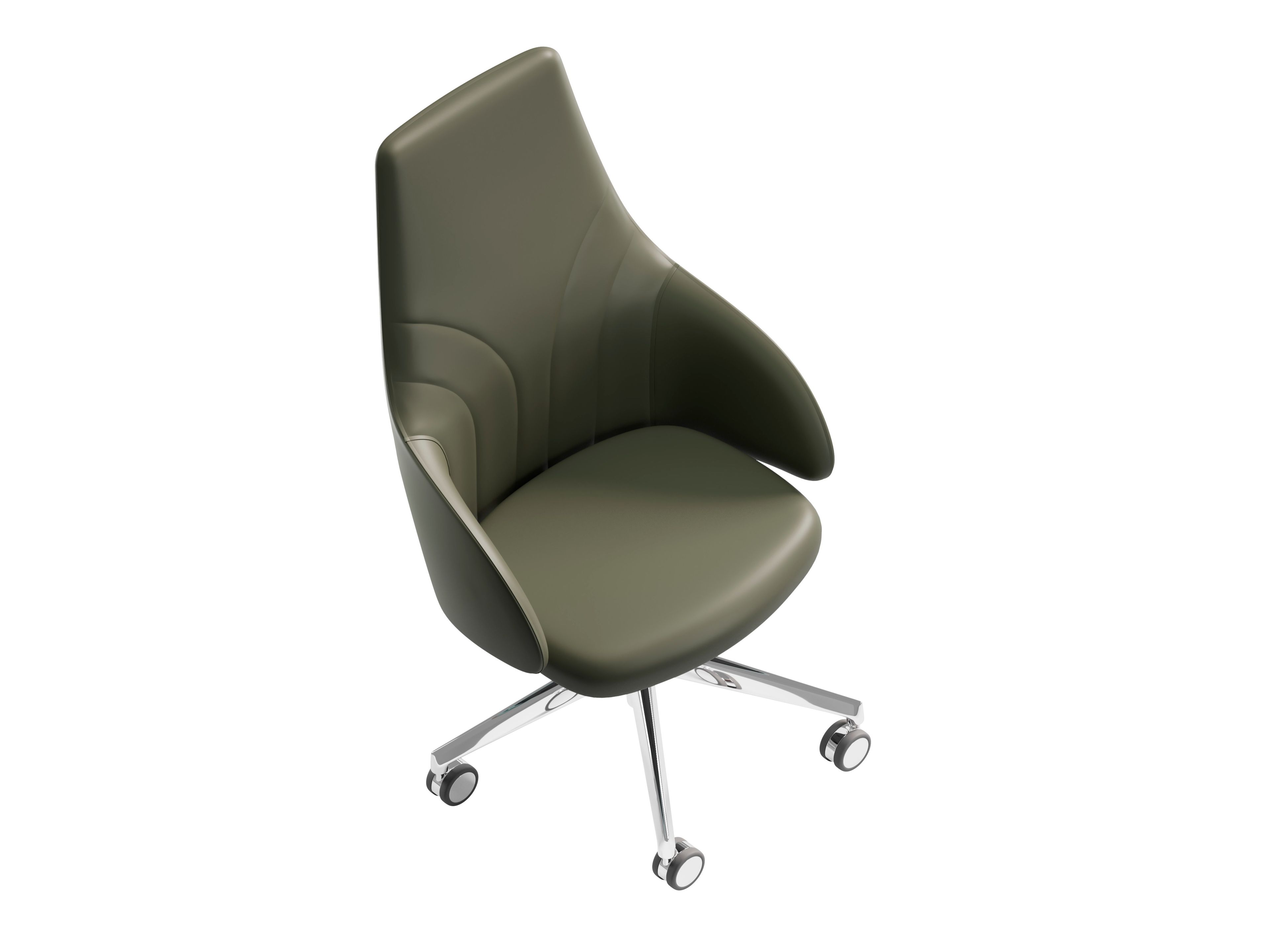 Тканевое вращающееся офисное кресло с подлокотниками Kastel Kontea ARCH-00093170