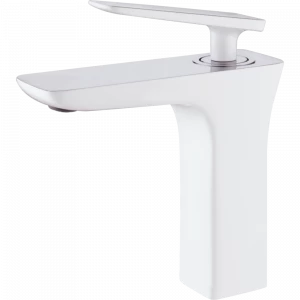 GZ 51011F Смеситель для раковины однорычажный Ganzer Белый