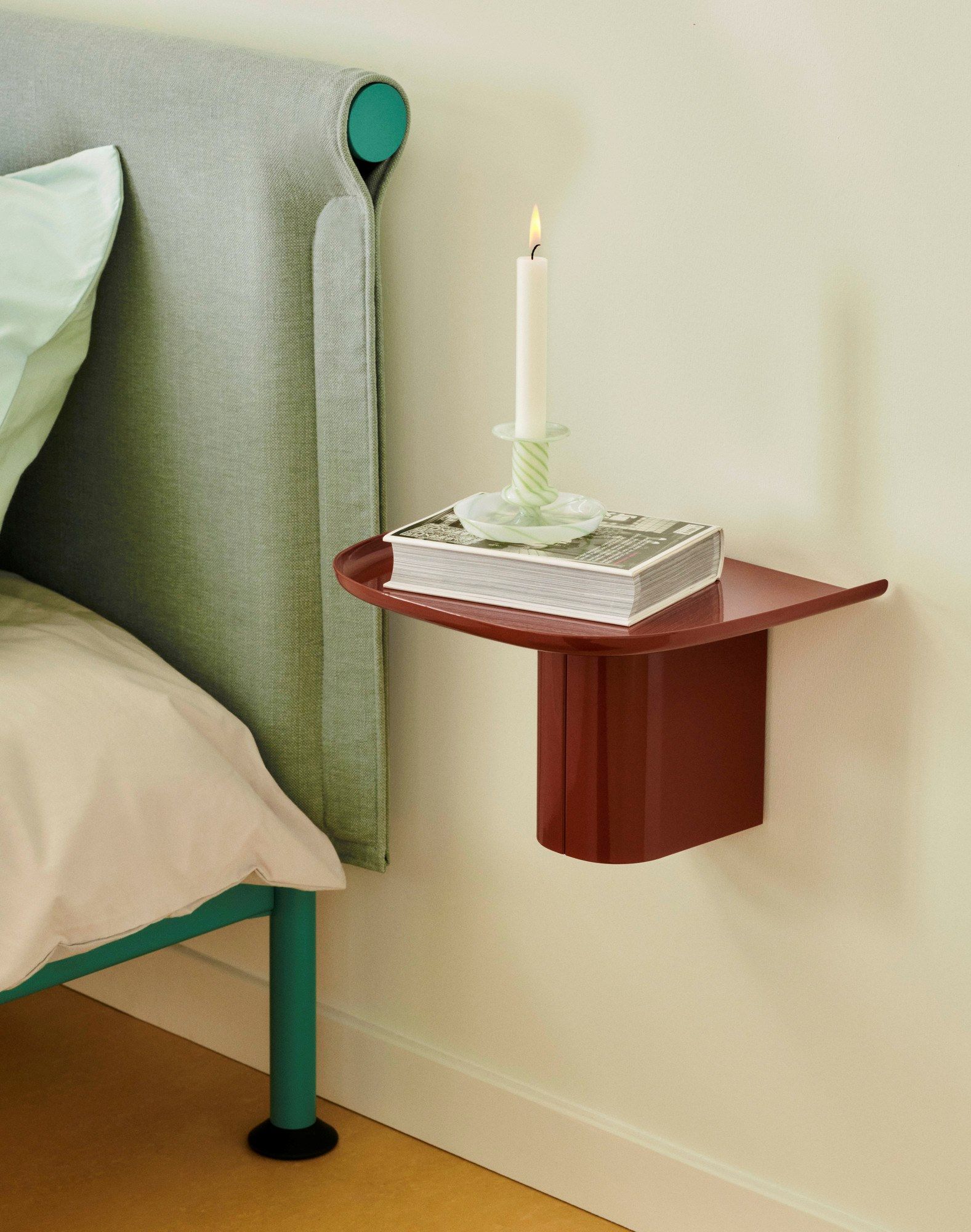 Односпальная кровать с мягким изголовьем Hay Tamoto ARCH-00014728 - Вид №1