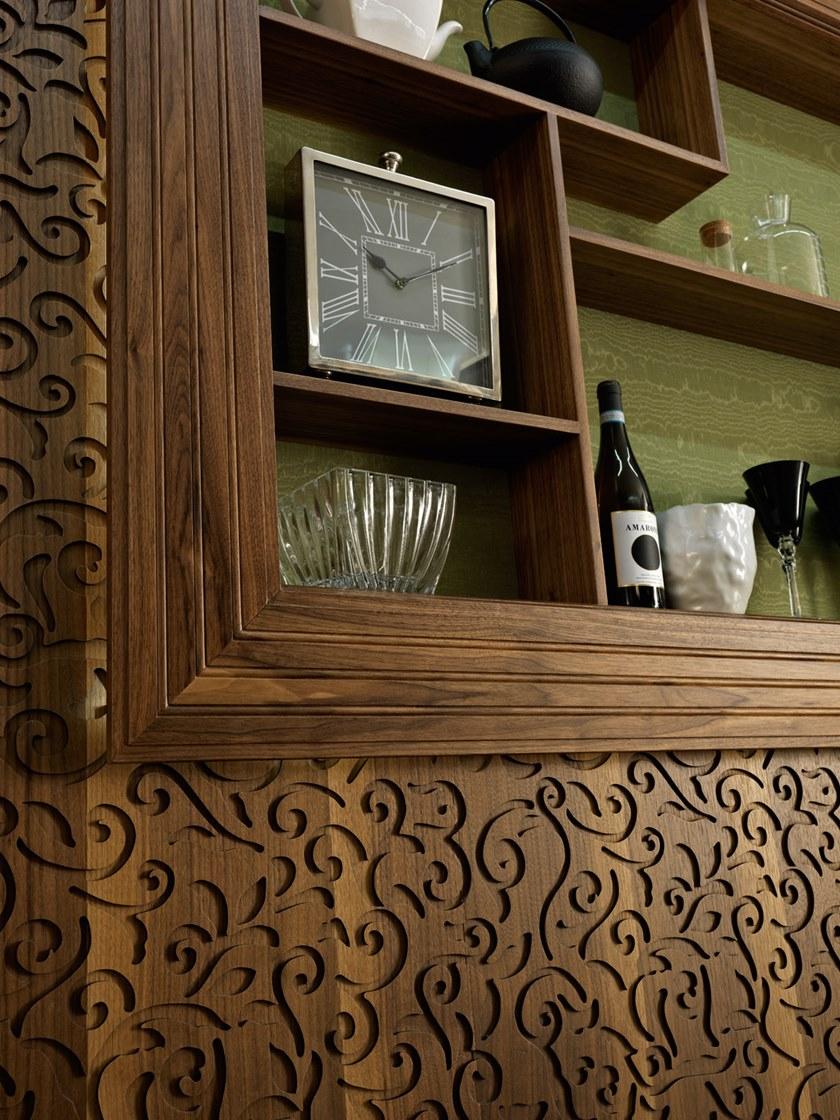 Martini Interiors Кухня из лакированного орехового дерева на заказ с островом sun-id-1386154 - Вид №5