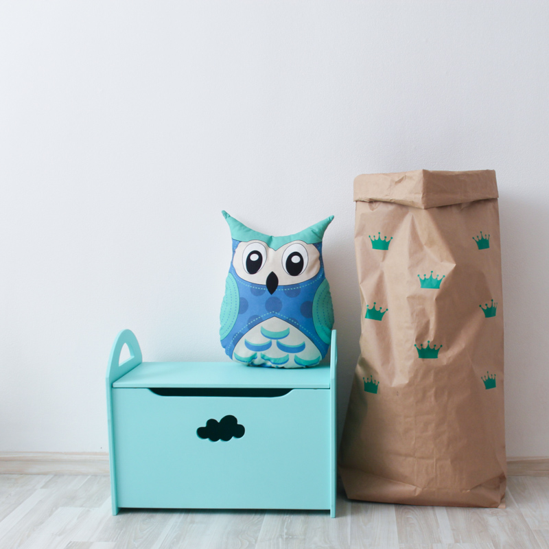 Эко-мешок для игрушек Small Crowns из крафт бумаги VAMVIGVAM  282004 Белый;бежевый Santreyd  - Вид №3