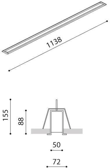 Arkoslight Линейный световой профиль для светодиодных модулей Fifty custom sun-id-1370010 - Вид №5