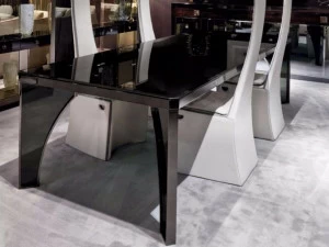 Longhi Прямоугольный обеденный стол из стекла Loveluxe T 125